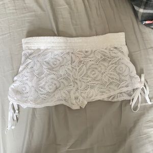 Side Tie Mesh Bathing Suit Cover